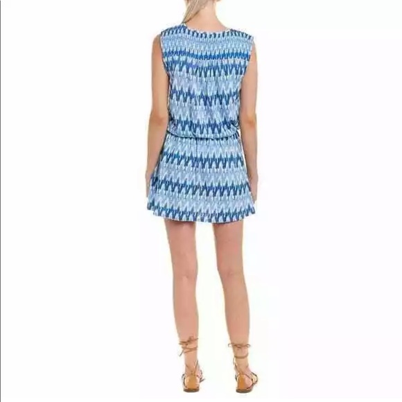 NEW Soft Joie Kurumi Jersey Dress Chevron Smocked - Picture 2 of 8